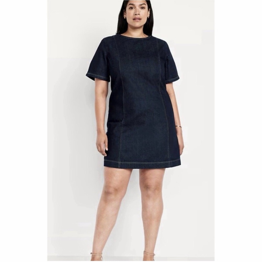 Old Navy Short Sleeve Denim Dress